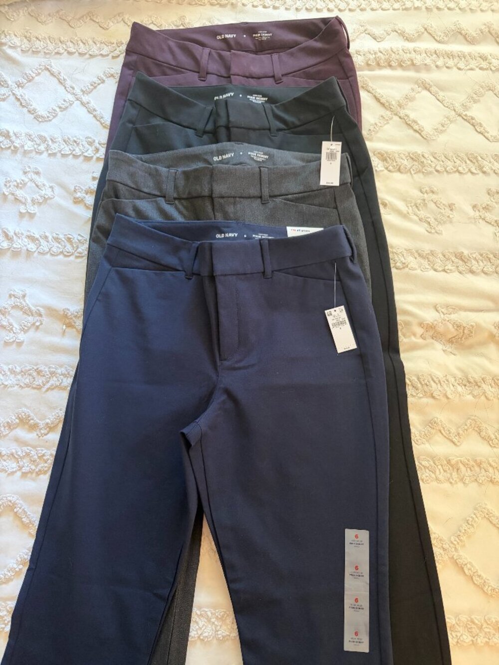 Lot of 4 Old Navy High-Waisted Pixie Skinny Ankle Pants Size 6 Reg